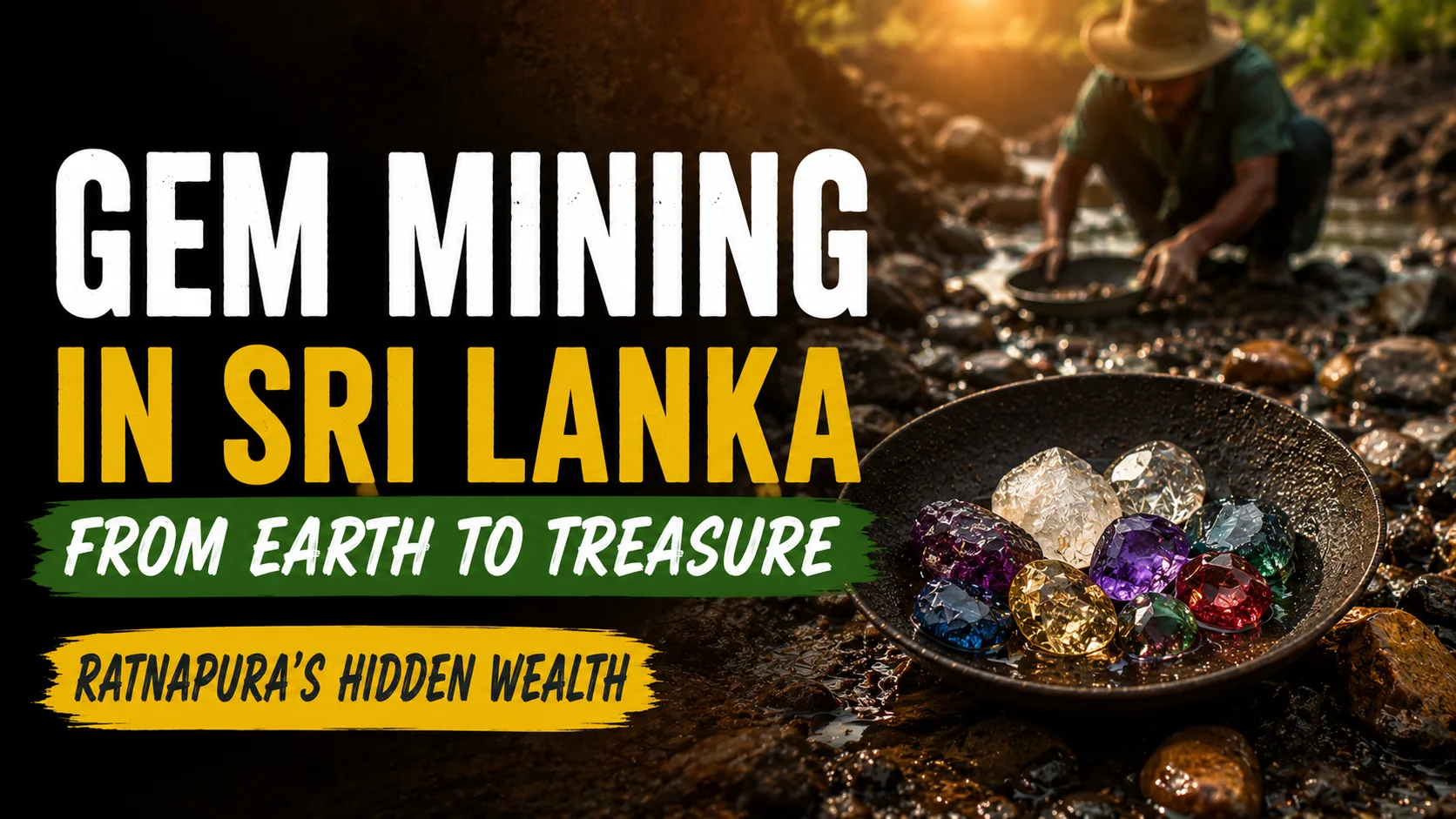 The Gem Mining Industry in Sri Lanka: Ratnapura, Legal Mining, Valuable Stones and the Diamond Market