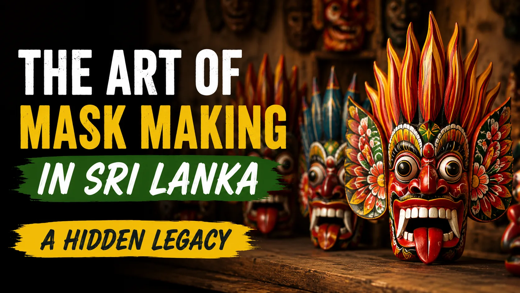 The Mask Industry in Sri Lanka: Ambalangoda Craftsmanship, Ritual Art, Bright Colours and Living Heritage