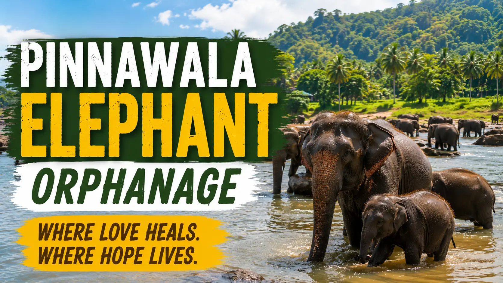 How Elephants Are Cared for at Pinnawala Elephant Orphanage: Feeding, River Bathing, Love and Motherly Protection